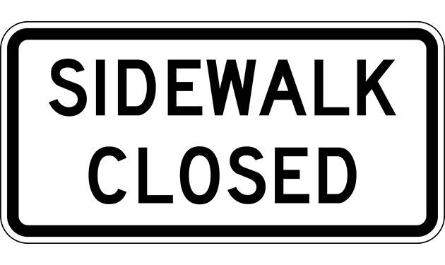 Sidewalk Closed