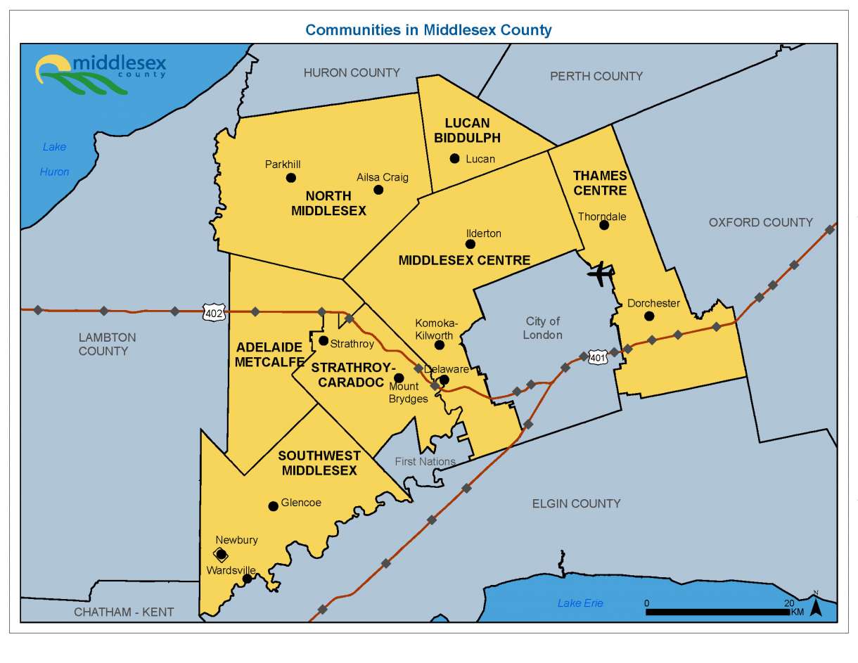Communities in Middlesex County