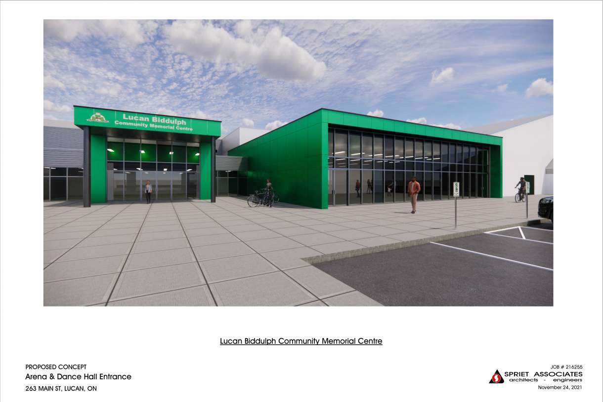 Lucan Biddulph Community Memorial Centre Rendering Lucan Biddulph Community Memorial Centre Rendering