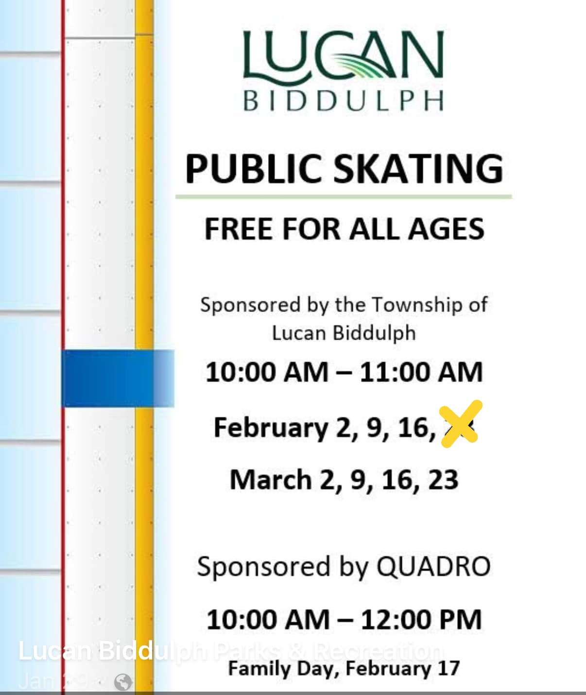 Skating Schedule